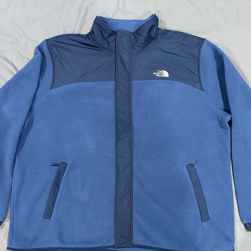 The North Face Men's Tundra Full Zip Fleece Jacket color blue. 2XL